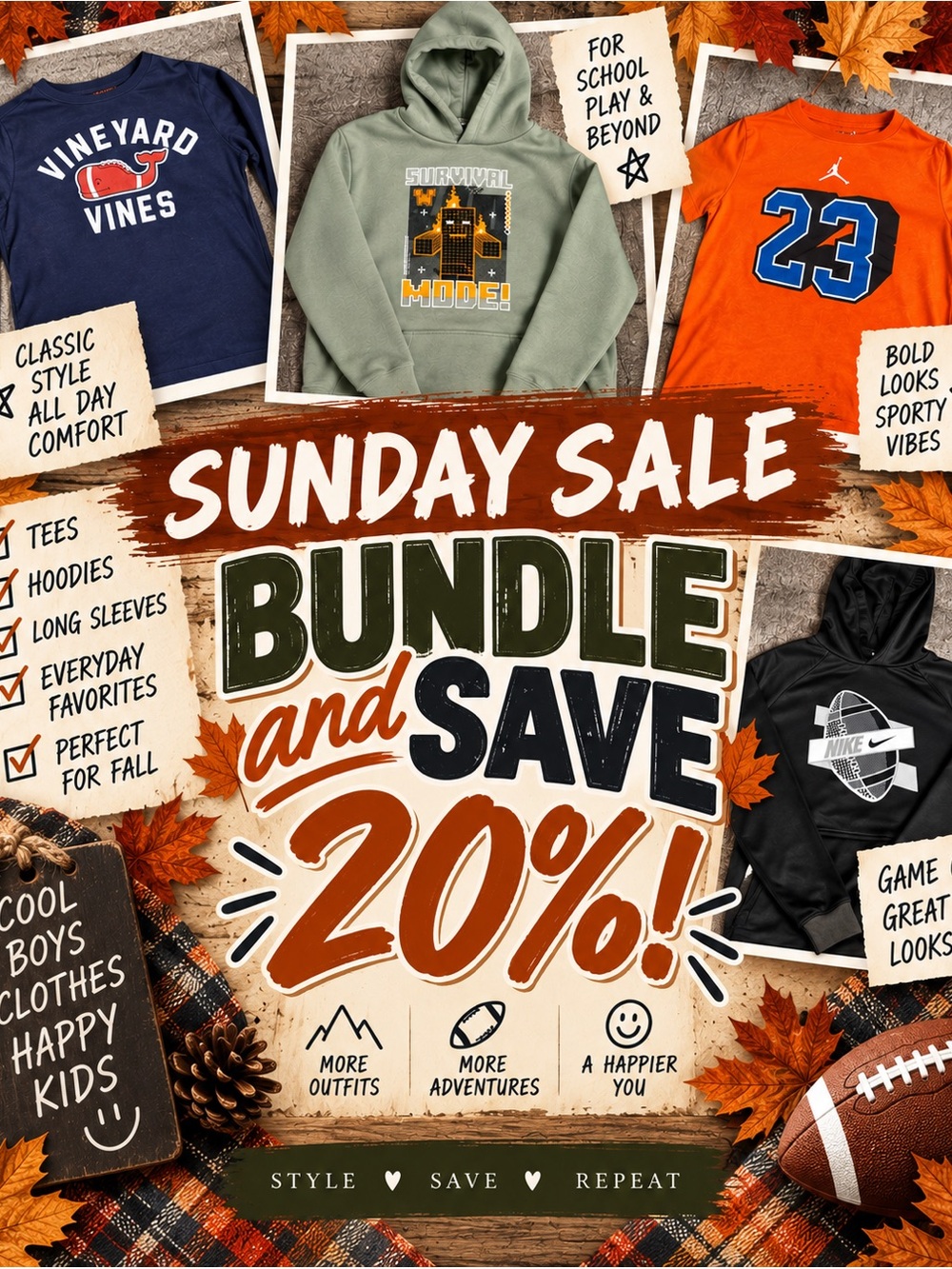 SUNDAY SALE Bundle and Save 20!